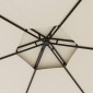 vidaXL Κιόσκι με Πλευρικά Τοιχώματα Κρεμ 3,1 x 2,7 μ.
