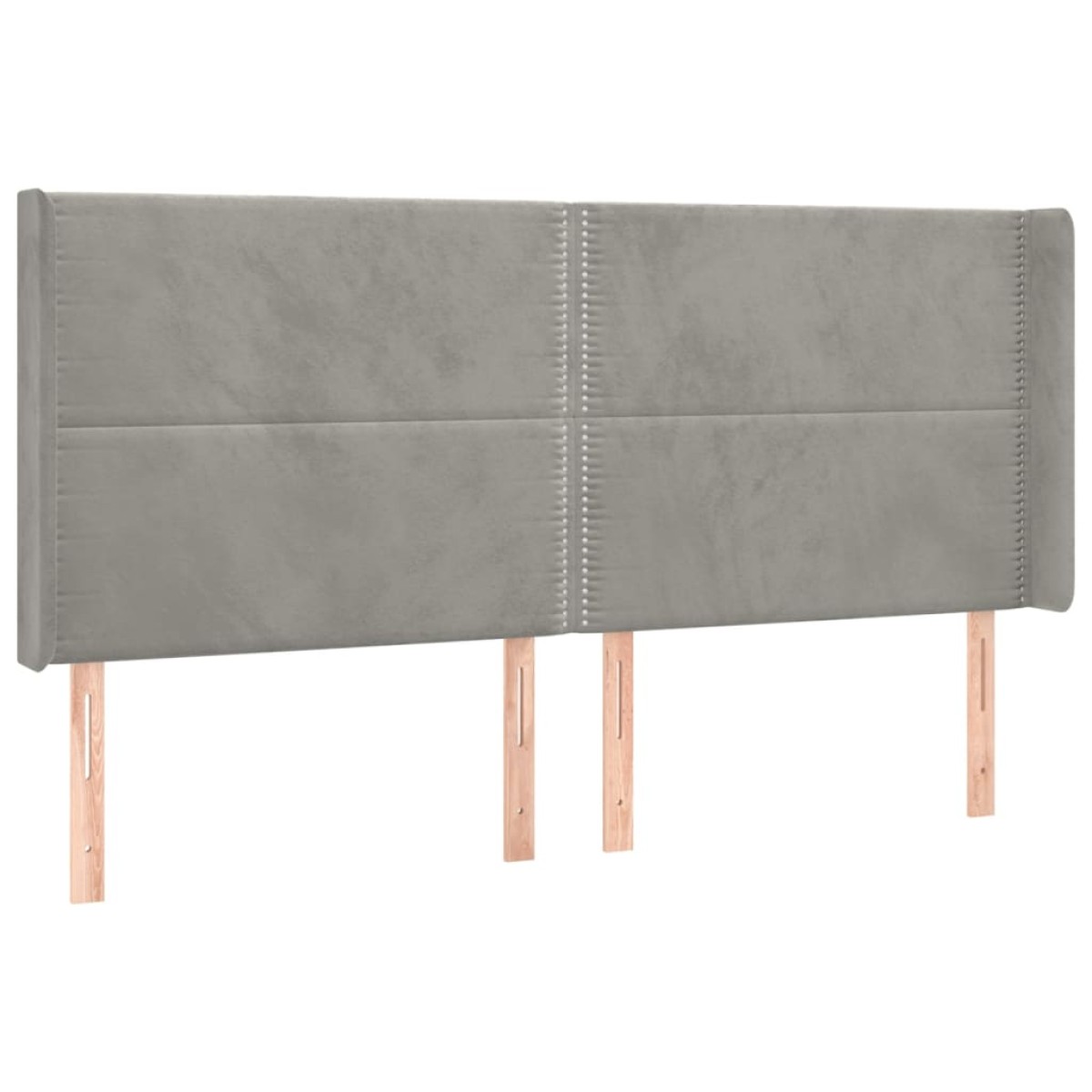 vidaXL Κρεβάτι Boxspring με Στρώμα & LED Αν.Γκρι 200x200 εκ. Βελούδινο