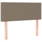 vidaXL Κρεβάτι Boxspring με Στρώμα Taupe 90x190 εκ.Υφασμάτινο