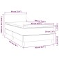 vidaXL Κρεβάτι Boxspring με Στρώμα Taupe 90x190 εκ.Υφασμάτινο