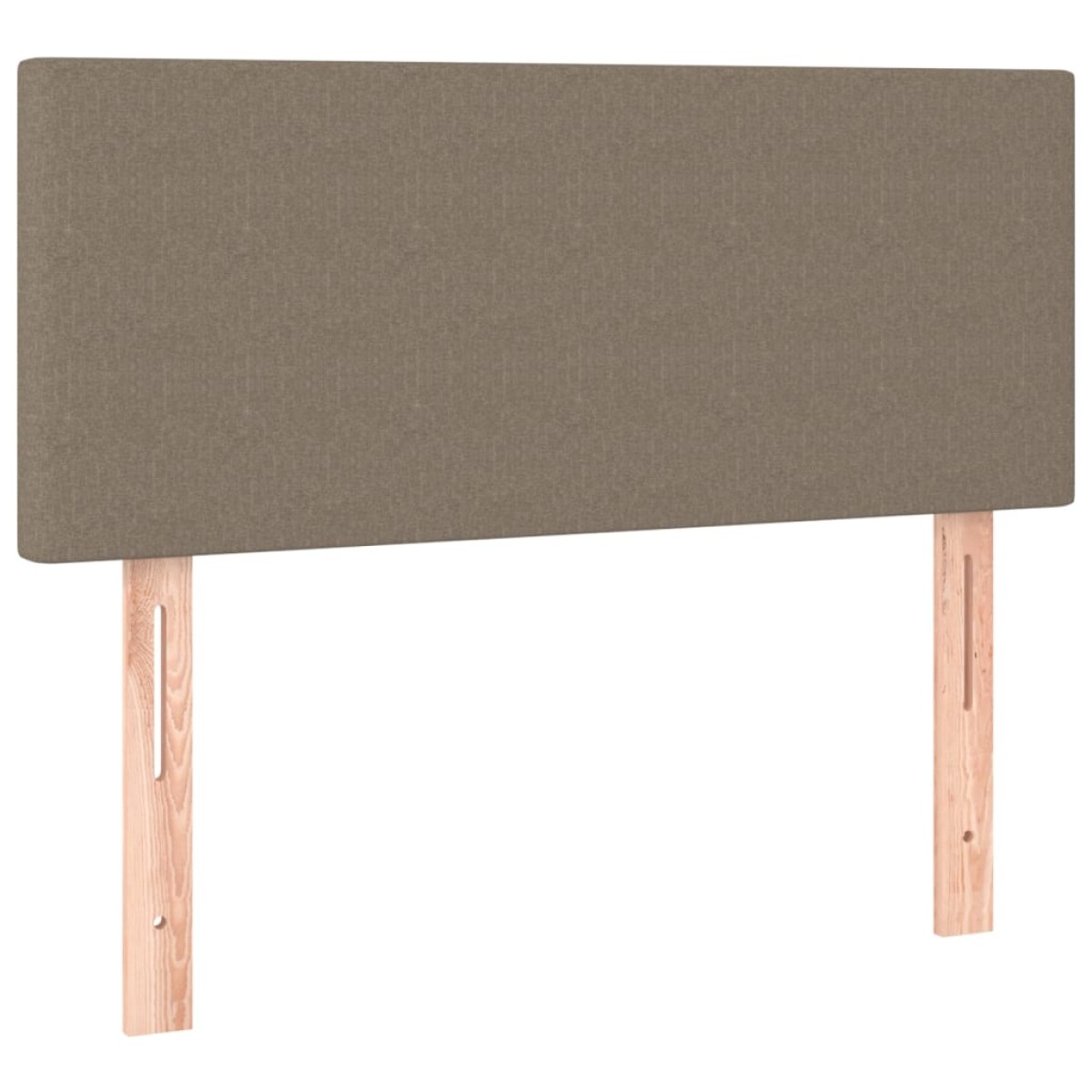 vidaXL Κρεβάτι Boxspring με Στρώμα Taupe 100 x 200 εκ. Υφασμάτινο