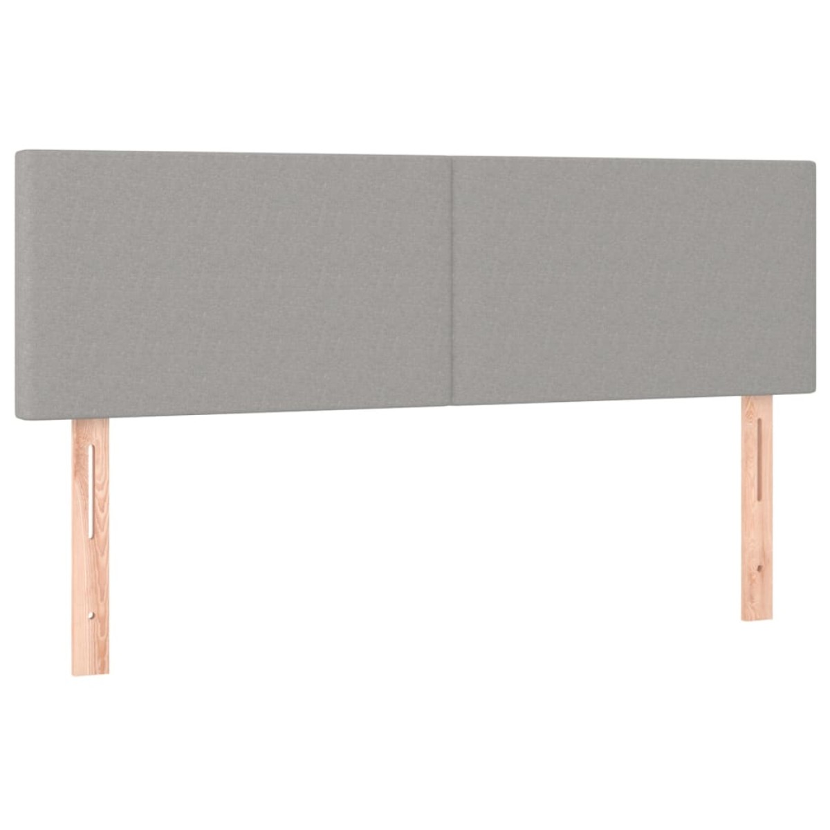vidaXL Κρεβάτι Boxspring με Στρώμα Ανοιχτό Γκρι 140x200 εκ. Υφασμάτινο