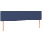 vidaXL Κρεβάτι Boxspring με Στρώμα Μπλε 180x200 εκ. Υφασμάτινο