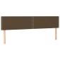 vidaXL Κρεβάτι Boxspring με Στρώμα Σκούρο Καφέ 180x200 εκ Υφασμάτινο