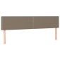 vidaXL Κρεβάτι Boxspring με Στρώμα Taupe 180x200 εκ. Υφασμάτινο