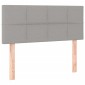vidaXL Κρεβάτι Boxspring με Στρώμα Ανοιχτό Γκρι 120x200 εκ. Υφασμάτινο