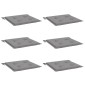 vidaXL Μαξιλάρια Καρέκλας Κήπου 2 τεμ. Γκρι 40x40x3 εκ. Υφασμάτινα
