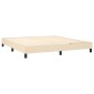 vidaXL Κρεβάτι Boxspring με Στρώμα Κρεμ 180x200 εκ. Υφασμάτινο