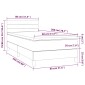 vidaXL Κρεβάτι Boxspring με Στρώμα Σκούρο Γκρι 80x200 εκ. Υφασμάτινο