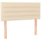 vidaXL Κρεβάτι Boxspring με Στρώμα Κρεμ 120x200 εκ. Υφασμάτινο