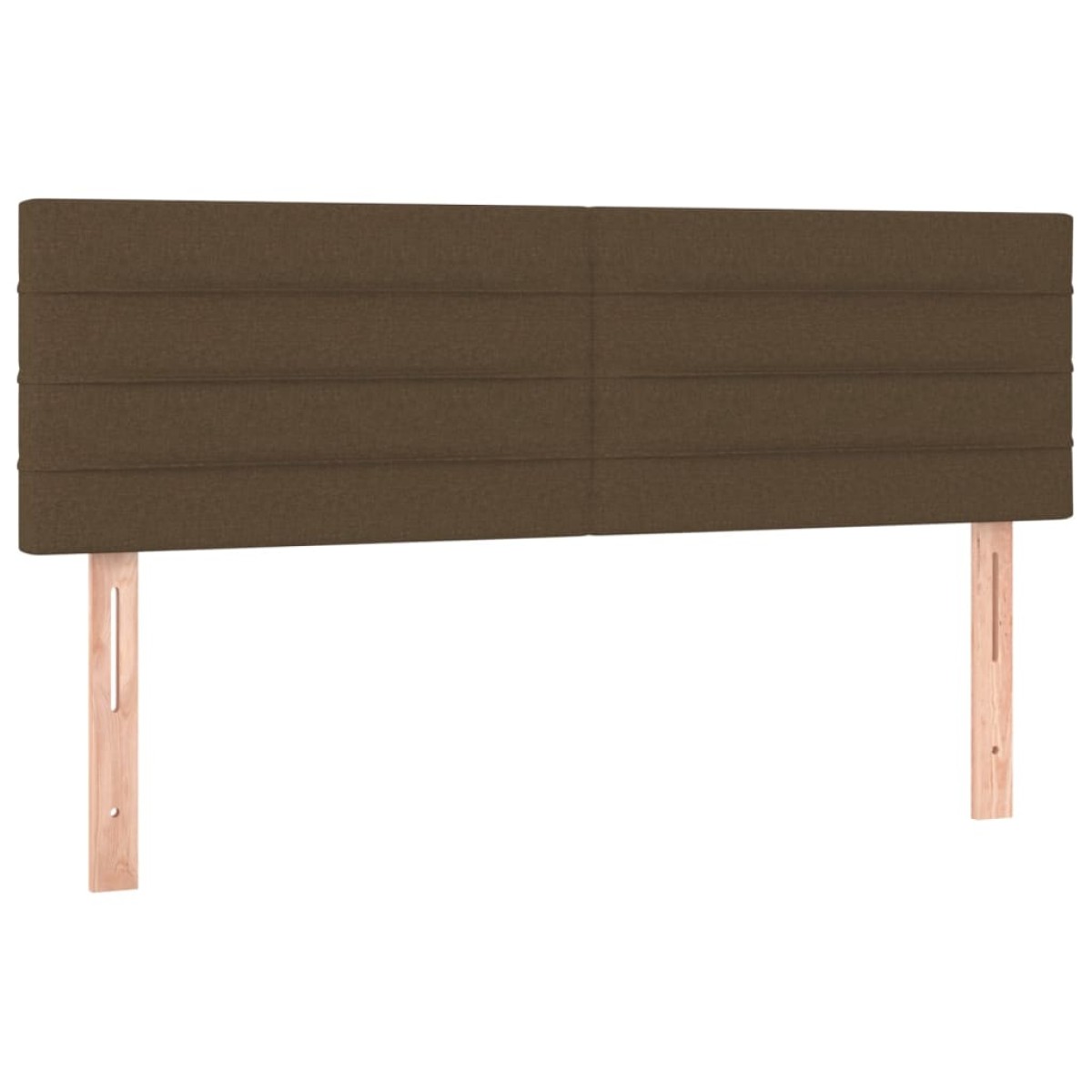 vidaXL Κρεβάτι Boxspring με Στρώμα Σκούρο Καφέ 140x190 εκ. Υφασμάτινο