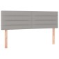vidaXL Κρεβάτι Boxspring με Στρώμα Ανοιχτό Γκρι 140x200 εκ. Υφασμάτινο