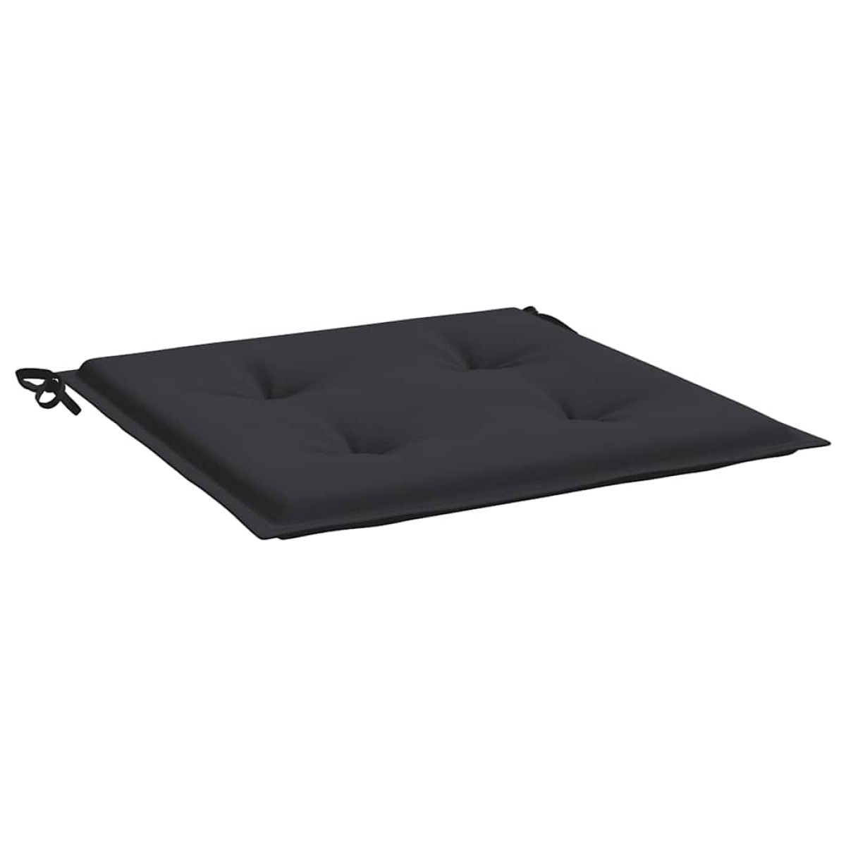 vidaXL Μαξιλάρια Καρέκλας Κήπου 6 τεμ. Μαύρα 40x40x3 εκ. Υφασμάτινα