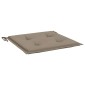 vidaXL Μαξιλάρια Καρέκλας Κήπου 2 τεμ. Taupe 40x40x3 εκ. Υφασμάτινα