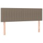 vidaXL Κρεβάτι Boxspring με Στρώμα Taupe 140x190 εκ. Υφασμάτινο