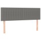 vidaXL Κρεβάτι Boxspring με Στρώμα Σκούρο Γκρι 140x200 εκ Υφασμάτινο
