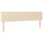 vidaXL Κρεβάτι Boxspring με Στρώμα Κρεμ 160x200 εκ. Υφασμάτινο