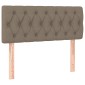 vidaXL Κρεβάτι Boxspring με Στρώμα Taupe 120x200 εκ. Υφασμάτινο
