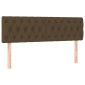 vidaXL Κρεβάτι Boxspring με Στρώμα Σκούρο Καφέ 160x200 εκ Υφασμάτινο