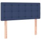vidaXL Κρεβάτι Boxspring με Στρώμα Μπλε 80x200 εκ. Υφασμάτινο