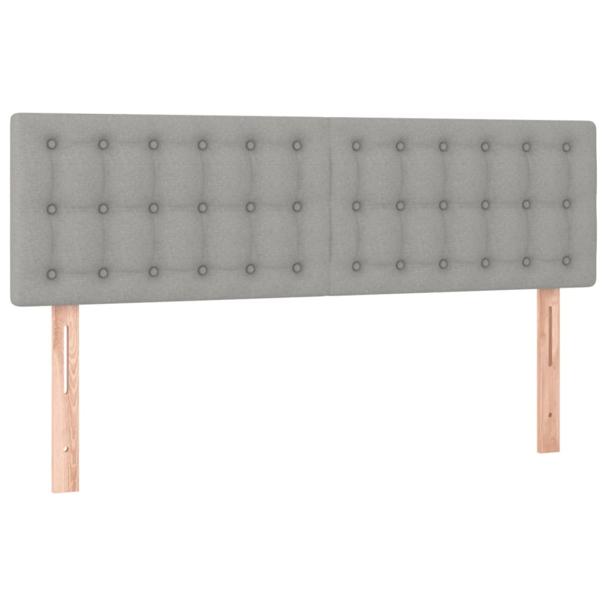 vidaXL Κρεβάτι Boxspring με Στρώμα Ανοιχτό Γκρι 140x190 εκ. Υφασμάτινο