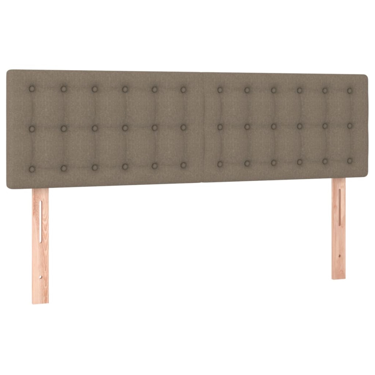vidaXL Κρεβάτι Boxspring με Στρώμα Taupe 140x190 εκ. Υφασμάτινο