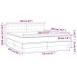 vidaXL Κρεβάτι Boxspring με Στρώμα Κρεμ 160x200 εκ. Υφασμάτινο