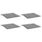 vidaXL Μαξιλάρια Καρέκλας Κήπου 4 τεμ. Γκρι 50x50x3 εκ.Ύφασμα Oxford