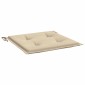 vidaXL Μαξιλάρια Καρέκλας Κήπου 4 τεμ. Μπεζ 50x50x3 εκ. Ύφασμα Oxford