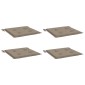 vidaXL Μαξιλάρια Καρέκλας Κήπου 4 τεμ. Taupe 50x50x3 εκ. Oxford Ύφασμα
