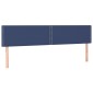 vidaXL Κρεβάτι Boxspring με Στρώμα Μπλε 180x200 εκ. Υφασμάτινο
