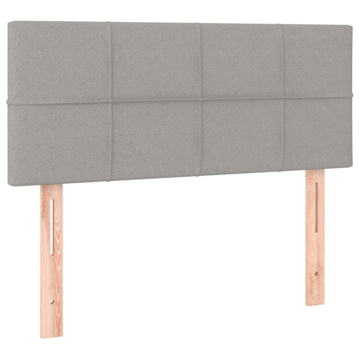 vidaXL Κρεβάτι Boxspring με Στρώμα Ανοιχτό Γκρι 90x200 εκ. Υφασμάτινο