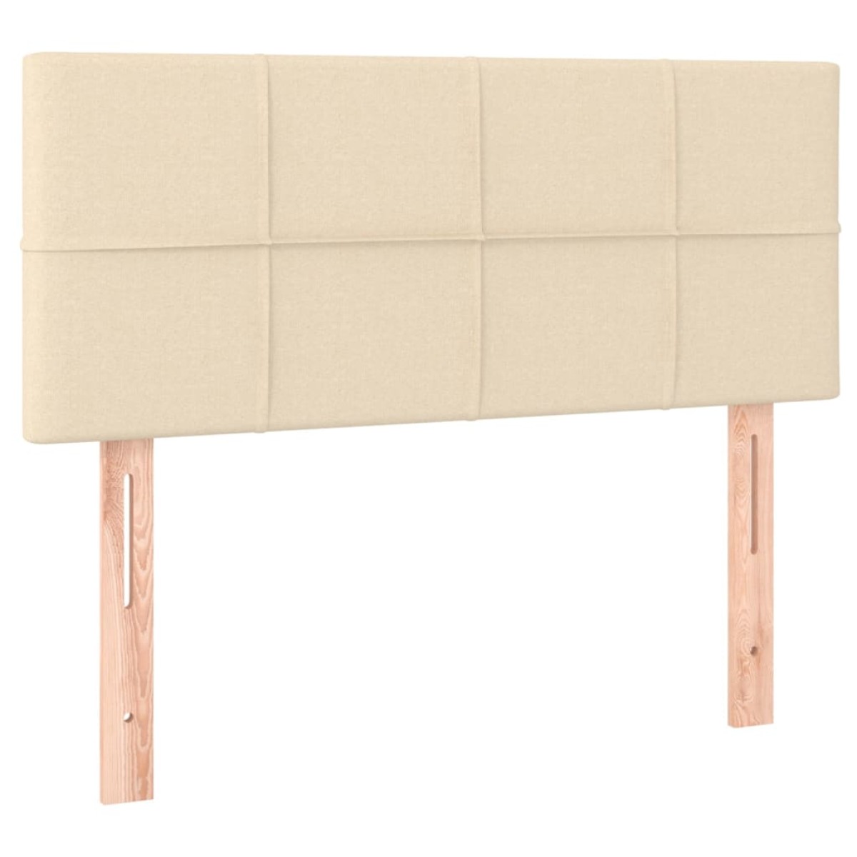 vidaXL Κρεβάτι Boxspring με Στρώμα Κρεμ 120x200 εκ. Υφασμάτινο