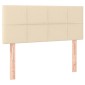 vidaXL Κρεβάτι Boxspring με Στρώμα Κρεμ 120x200 εκ. Υφασμάτινο