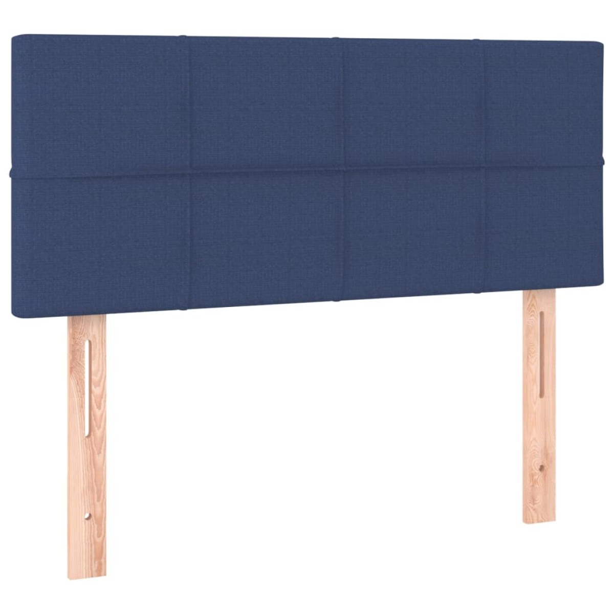 vidaXL Κρεβάτι Boxspring με Στρώμα Μπλε 120x200 εκ. Υφασμάτινο