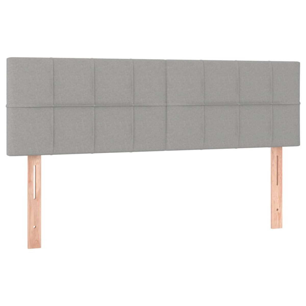 vidaXL Κρεβάτι Boxspring με Στρώμα Ανοιχτό Γκρι 140x190 εκ. Υφασμάτινο
