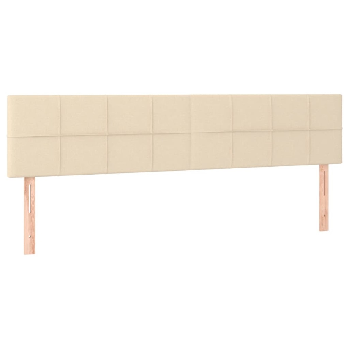 vidaXL Κρεβάτι Boxspring με Στρώμα Κρεμ 180x200 εκ. Υφασμάτινο