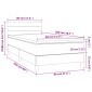 vidaXL Κρεβάτι Boxspring με Στρώμα Σκούρο Γκρι 80x200 εκ. Υφασμάτινο
