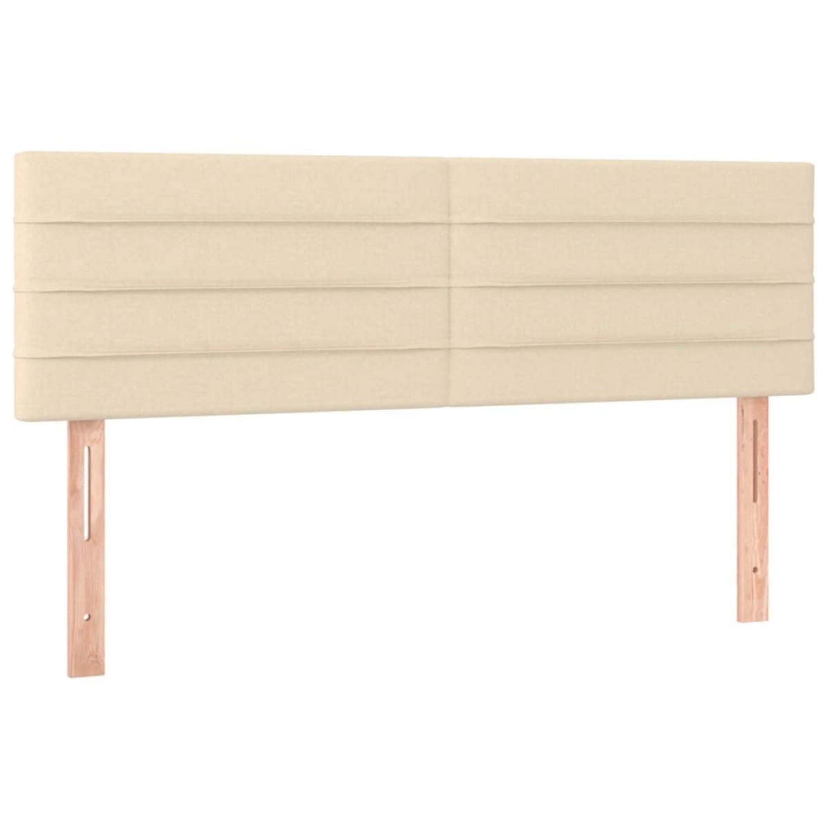 vidaXL Κρεβάτι Boxspring με Στρώμα Κρεμ 140x200 εκ. Υφασμάτινο