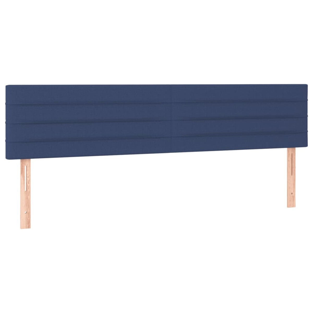 vidaXL Κρεβάτι Boxspring με Στρώμα Μπλε 160x200 εκ. Υφασμάτινο