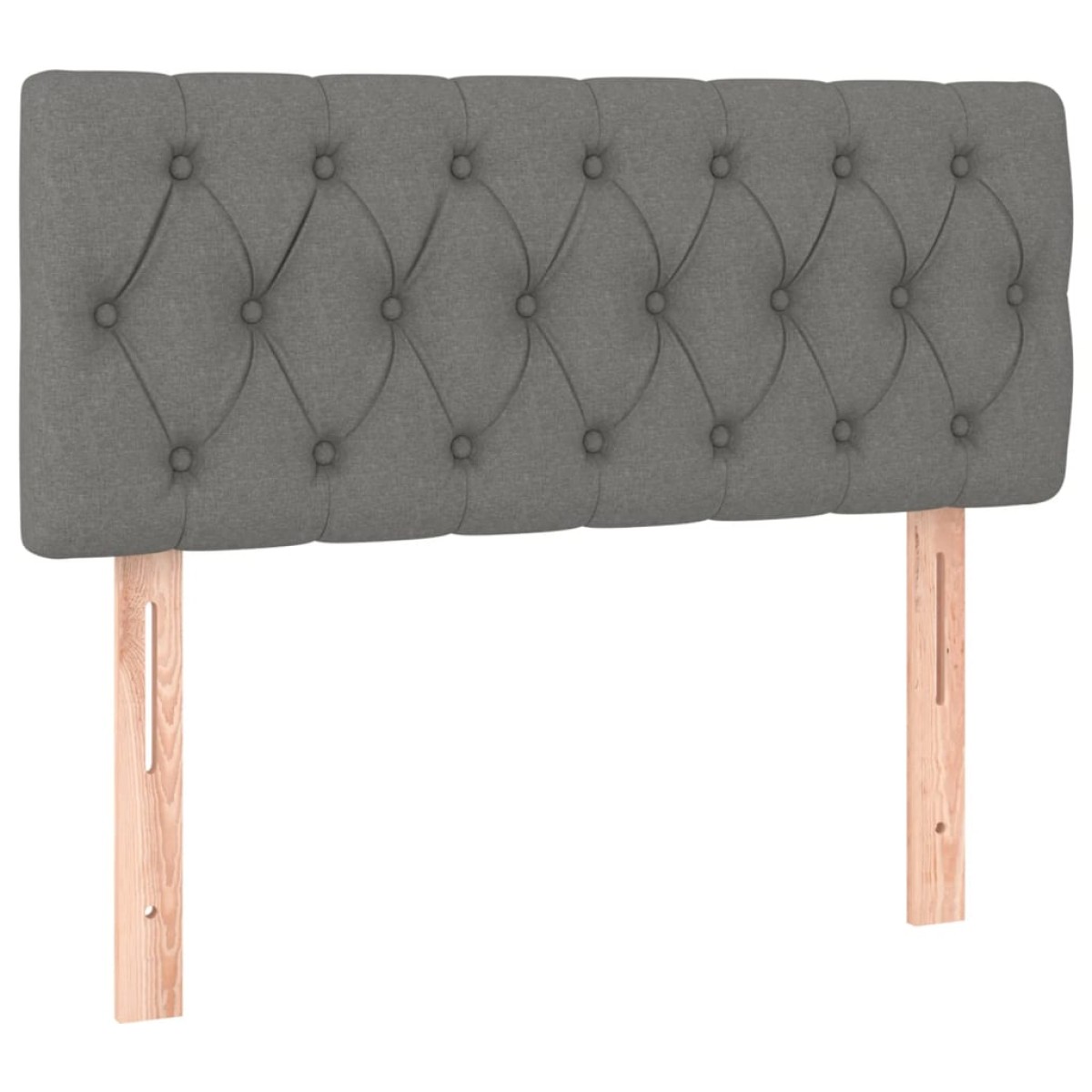 vidaXL Κρεβάτι Boxspring με Στρώμα Σκούρο Γκρι 90x190 εκ. Υφασμάτινο