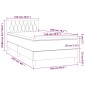 vidaXL Κρεβάτι Boxspring με Στρώμα Κρεμ 100 x 200 εκ. Υφασμάτινο