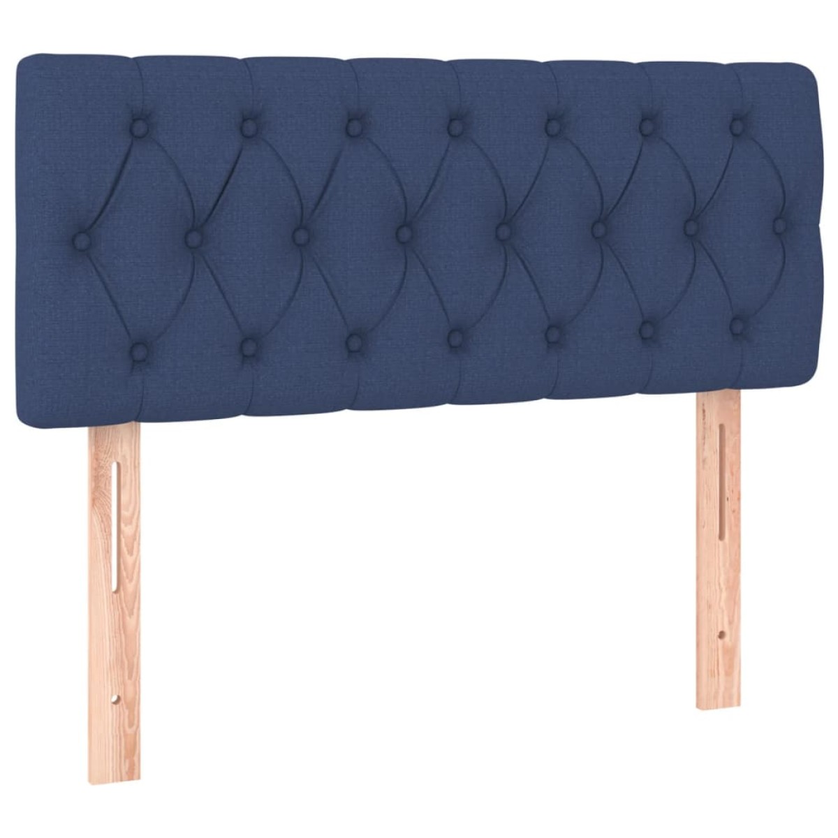 vidaXL Κρεβάτι Boxspring με Στρώμα Μπλε 120x200 εκ. Υφασμάτινο