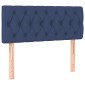 vidaXL Κρεβάτι Boxspring με Στρώμα Μπλε 120x200 εκ. Υφασμάτινο