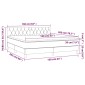 vidaXL Κρεβάτι Boxspring με Στρώμα Κρεμ 160x200 εκ. Υφασμάτινο