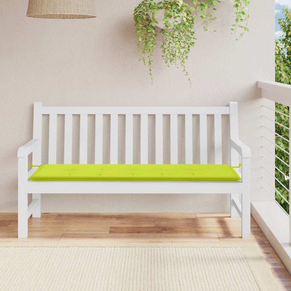 vidaXL Μαξιλάρι Πάγκου Κήπου Αν. Πράσινο 150 x 50 x 3εκ. Ύφασμα Oxford