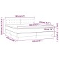 vidaXL Κρεβάτι Boxspring με Στρώμα Κρεμ 160x200 εκ. Υφασμάτινο