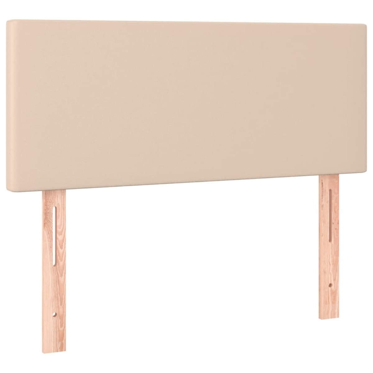 vidaXL Κρεβάτι Boxspring με Στρώμα Καπουτσίνο 90x190εκ.από Συνθ. Δέρμα