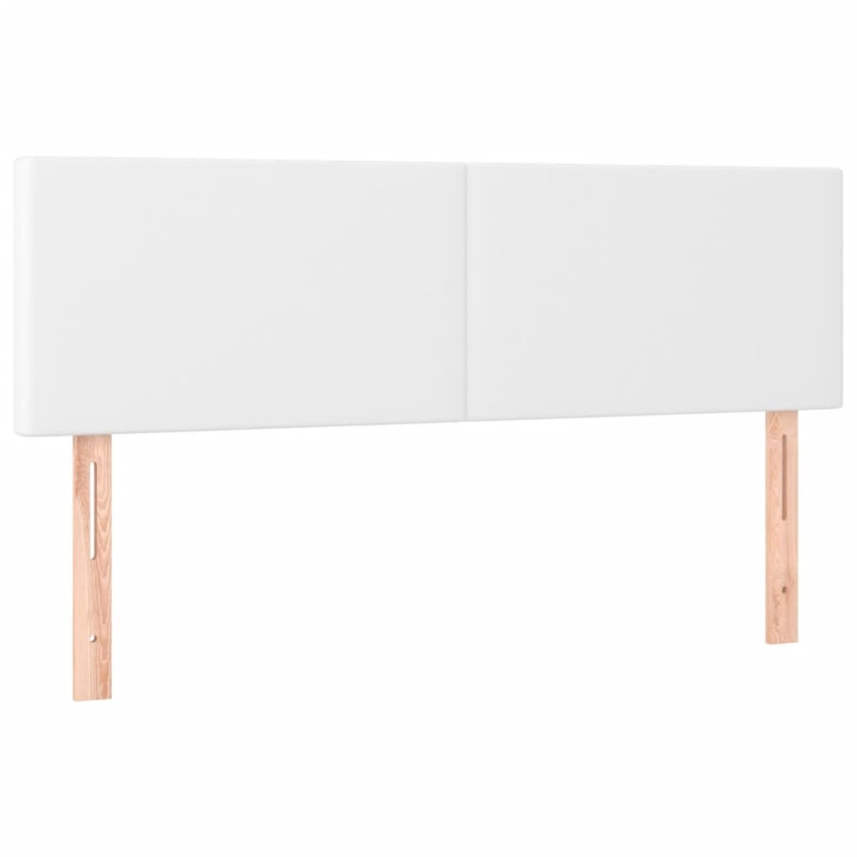 vidaXL Κρεβάτι Boxspring με Στρώμα Λευκό 140x190εκ.από Συνθετικό Δέρμα