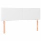 vidaXL Κρεβάτι Boxspring με Στρώμα Λευκό 140x190εκ.από Συνθετικό Δέρμα